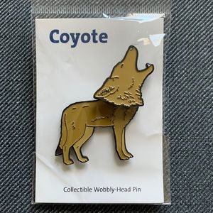 Coyote collectible wobbly-head pin